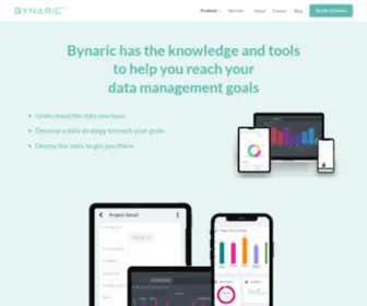 Bynaric.com(Our mission) Screenshot