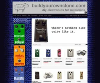 Byocelectronics.com(The world's finest DIY effects for guitar and bass Build Your Own Clone) Screenshot