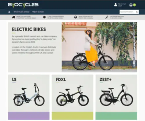 Byocycles.co.uk(Electric Bikes) Screenshot