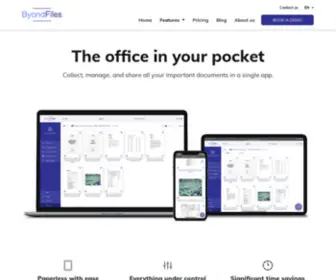 Byondfiles.com(Document Management System for small/large businesses) Screenshot