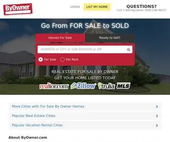 Byowner.com(Largest For Sale By Owner Listing Site to Buy or Sell Homes) Screenshot