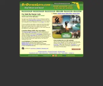 Byownerlots.com(Ocala Florida Land Lots for sale By Owner) Screenshot