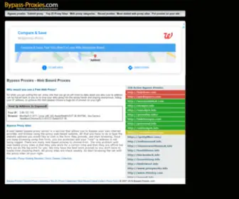 Bypass-Proxies.com(Bypass Proxies) Screenshot