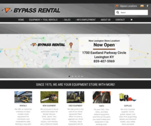 Bypassrental.com(Equipment Rentals in Winchester KY) Screenshot