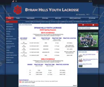 Byramhillsyouthlacrosse.org(Lacrosse) Screenshot