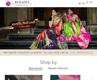 Byrappasilk.com(Byrappa Silks) Screenshot