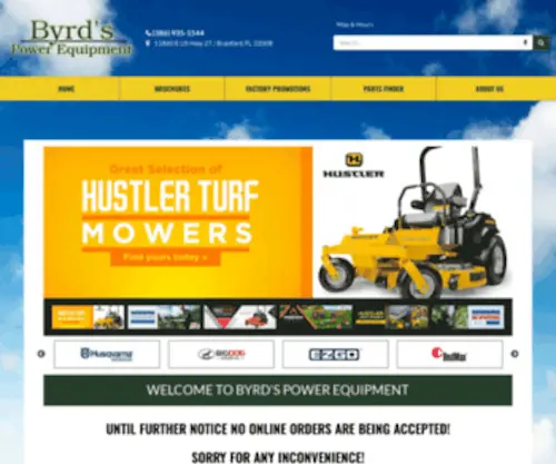 BYRDsdepot.com(Home Byrd's Power Equipment Branford) Screenshot