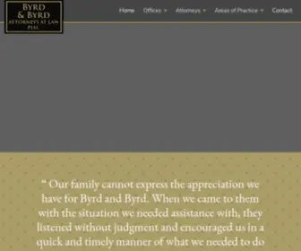 BYRDslaw.com(Byrd and Byrd) Screenshot