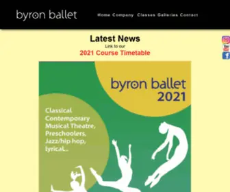 Byronballet.com(Byron ballet) Screenshot