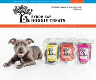 Byronbaydoggietreats.com.au(Natural Organic Dog Products) Screenshot