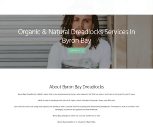 Byronbaydreadlocks.com.au(Natural Dreadlocks Maintenance and Installation) Screenshot