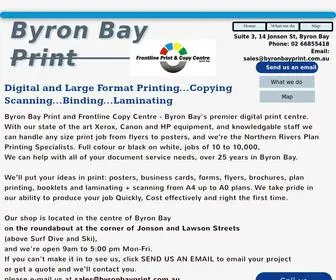 Byronbayprint.com.au(Digital and Large Format Printing) Screenshot