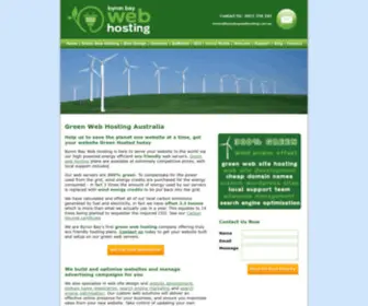 Byronbaywebhosting.com.au(Green Web Hosting and Web Design Australia) Screenshot