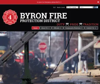 Byronfire.com(Byron Fire Protection District) Screenshot