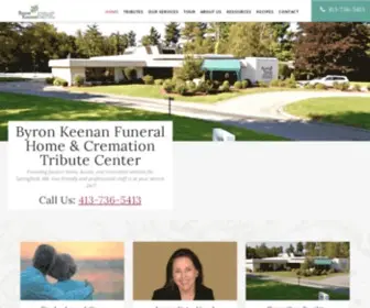 Byronkeenan.com(Byron Keenan Funeral Home & Cremation Tribute Center. Our compassionate staff) Screenshot