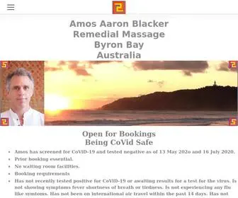 Byronmassage.com(Amos Aaron Blacker Remedial Massage Byron Bay Australia) Screenshot