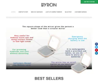 Byronmirror.com(Makeup mirror with lights) Screenshot