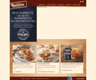 Byronsbbq.com(Byron's BBQ Home) Screenshot