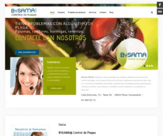 Bysama.com(Empresa de Control de plagas en Madrid) Screenshot