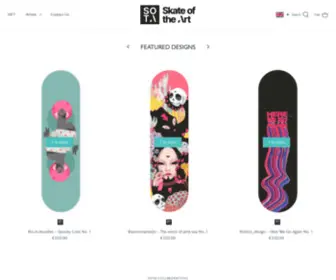 Bysota.com(Combination of digital and physical art through skateboard NFTs) Screenshot