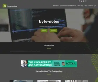 Byte-Notes.com Screenshot