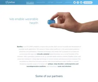 Byteflies.com(Wearable health) Screenshot