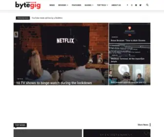 Bytegig.com(Gadgets & Smartphone Reviews) Screenshot