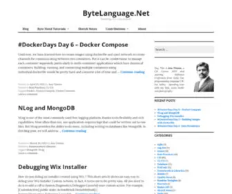 Bytelanguage.net(Rambling of a code monkey) Screenshot