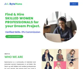 Bytemama.com(Hire Skilled Women Freelancers for Digital Marketing) Screenshot