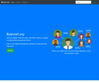 Bytemart.org(Buy and Sell Digital Downloads) Screenshot