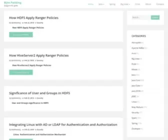 Bytepadding.com(Resources for Java and Big Data developers) Screenshot