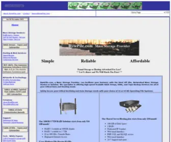 Bytepile.com(Mass Storage Provider Mass Storage Provider) Screenshot