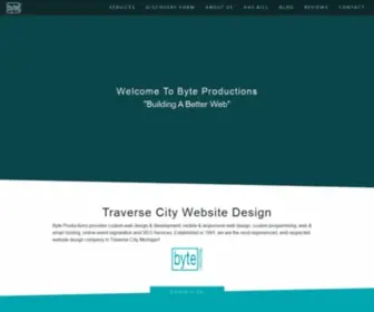 Bytepro.net(Traverse City Website Design Byte Productions) Screenshot