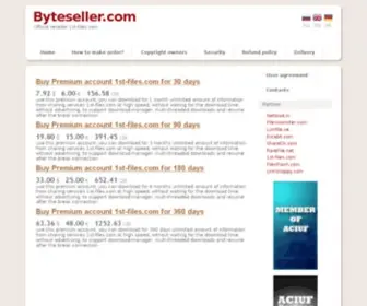 Byteseller.com(Selling Premium accounts 1st) Screenshot