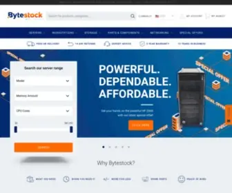 Bytestock.com(Configure-to-Order Systems, IT Services, Support & Spares) Screenshot