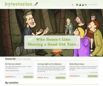 Bytestories.com(Sharing Stories Around the Digital Campfire) Screenshot