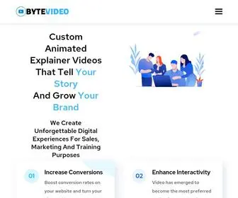 Bytevideo.net(Top Custom Animated Explainer Videos For Businesses) Screenshot