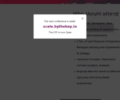 BYthebay.io(AI By the Bay) Screenshot