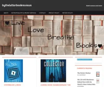 BYtheletterbookreviews.com(Book reviews and more) Screenshot