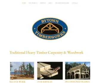 Bytowntimberworks.com(Traditional Heavy Timber Carpentry) Screenshot