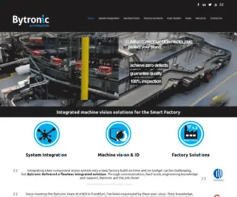 BYtronic.com(Monitor, Analyse & Improve with Automated Machine Vision) Screenshot