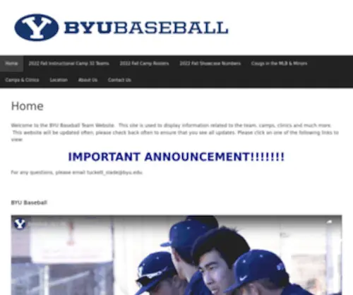 Byubaseball.net(Byubaseball) Screenshot