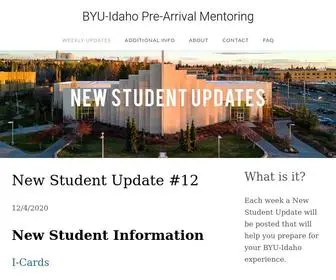 Byuiprearrivalmentoring.com(BYU-Idaho Pre-Arrival Mentoring) Screenshot