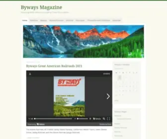 Bywaysmagazine.com(Featuring North America's Leading Travel Destinations) Screenshot