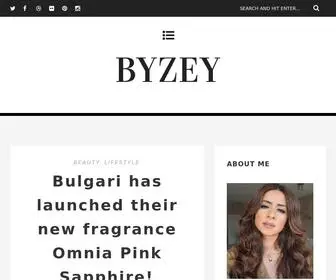 Byzey.com(Beauty Blog) Screenshot