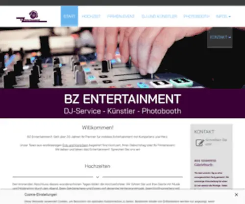 BZ-Entertainment.de(Künstler) Screenshot