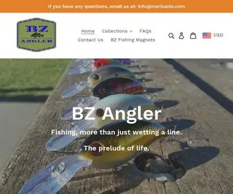 Bzangler.com(The best fishing lures and outdoor gear for worldwide anglers. BZ Angler) Screenshot