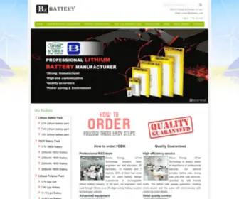 Bzbattery.com(China Best LiPo Battery Supplier) Screenshot