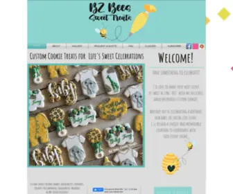 Bzbeessweettreats.com(Custom Cookies) Screenshot