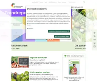 Bzfe.de(Startseite) Screenshot